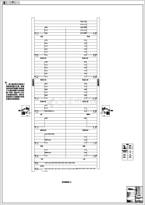 某学校新建校区弱电智能化施工图-图二