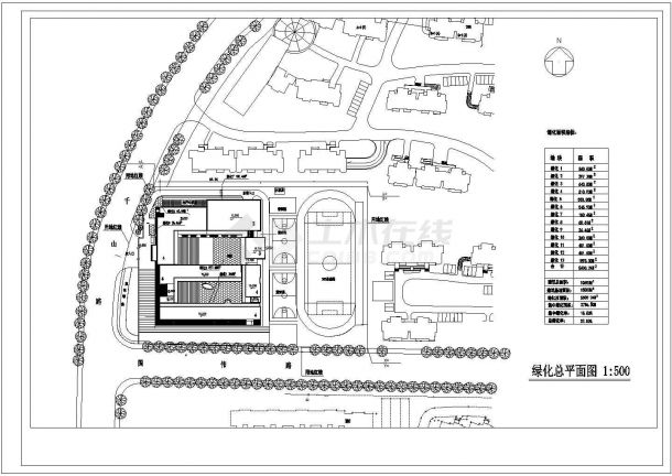 【上海市】杨浦区某小学建筑施工图-图一