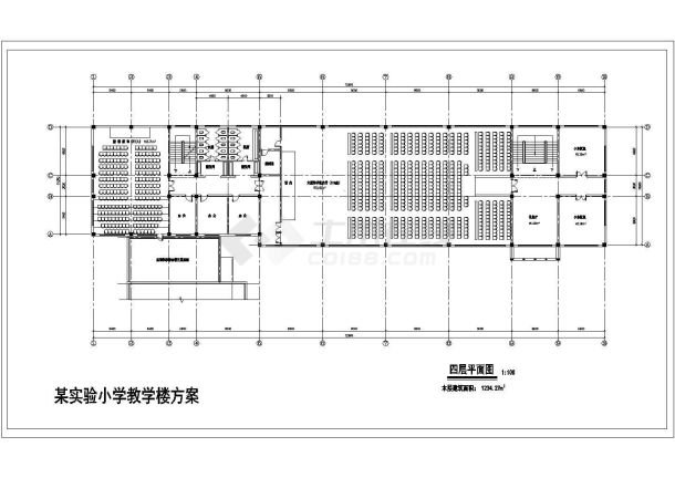 【无锡市】某实验小学教学楼方案图-图一