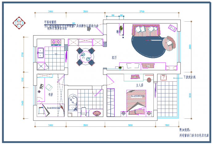 某小区家庭装修设计施工图纸_图1