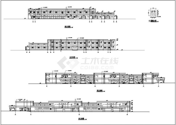 【连云港市】江苏省东海高级中学食堂施工设计图-图二