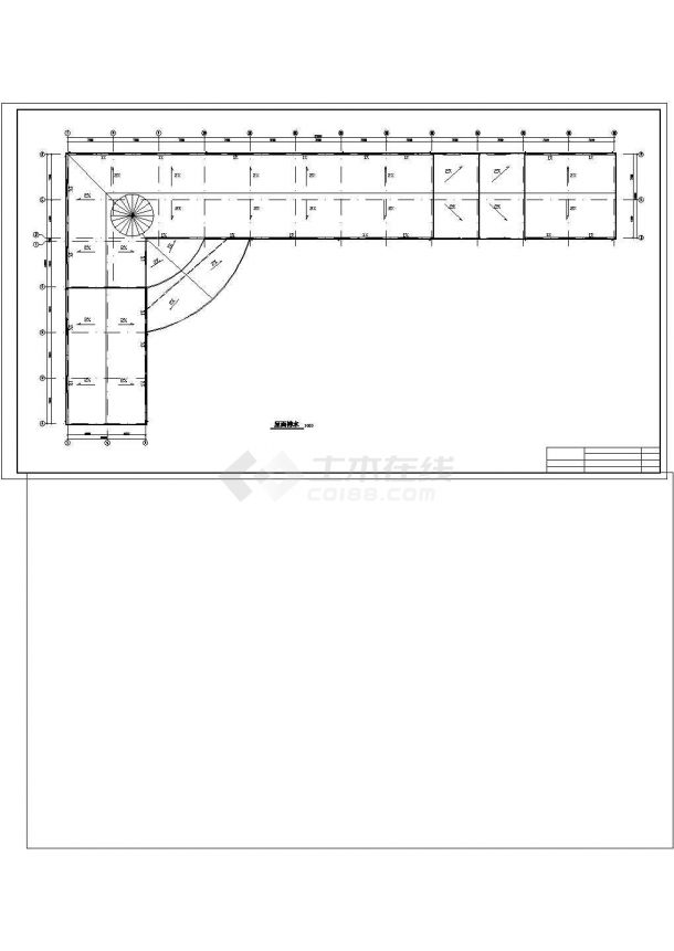 【江苏省】某地大型旅馆建筑设计总图-图二