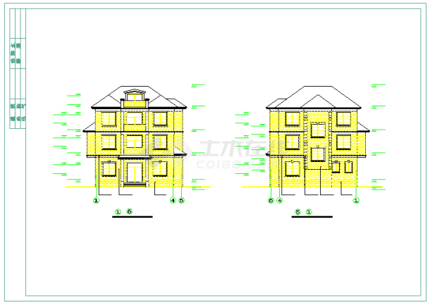 【浙江】乡村小别墅建筑设计施工图纸-图一