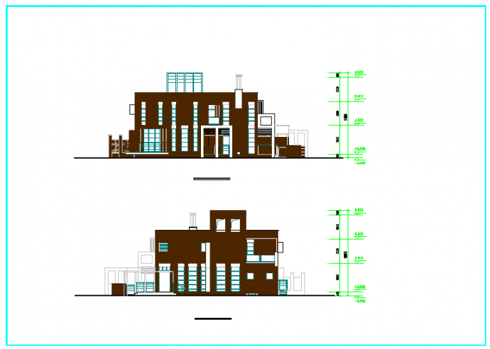 【浙江】某地现代别墅建筑设计方案图纸_图1