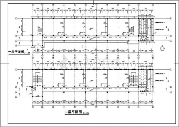 【江州市i】中心小学教学楼施工图设计-图一