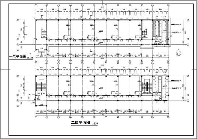 【江州市i】中心小学教学楼施工图设计_图1