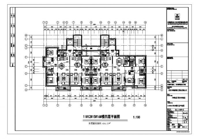 某住宅多种户型CAD平面图_图1