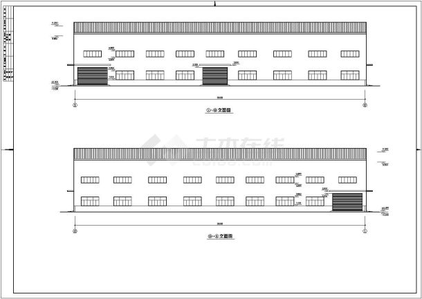 单层门式刚架厂房建筑结构全套图纸-图一