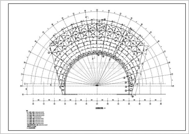 海南省四层钢结构文化艺术中心结构施工图-图二