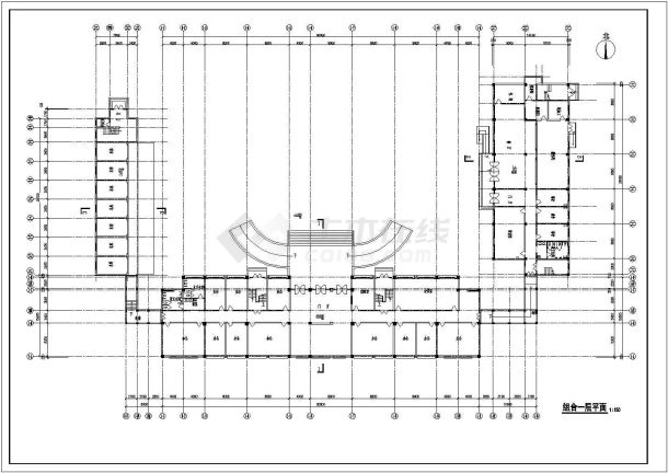 某地社区办公楼建筑设计施工图-图二