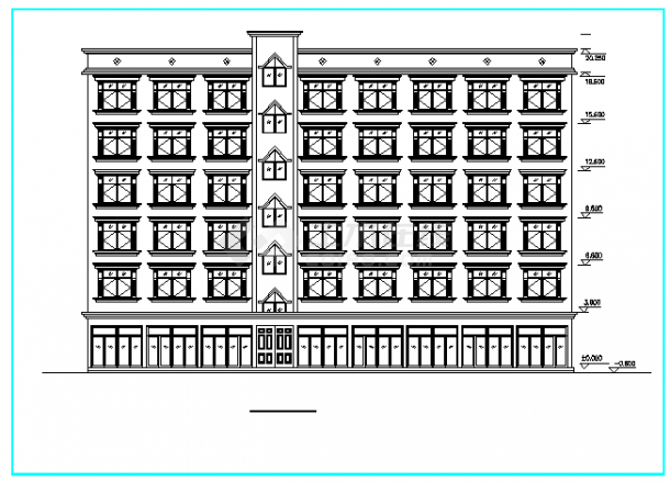 【安徽】某六层商住楼结构设计施工图纸-图一