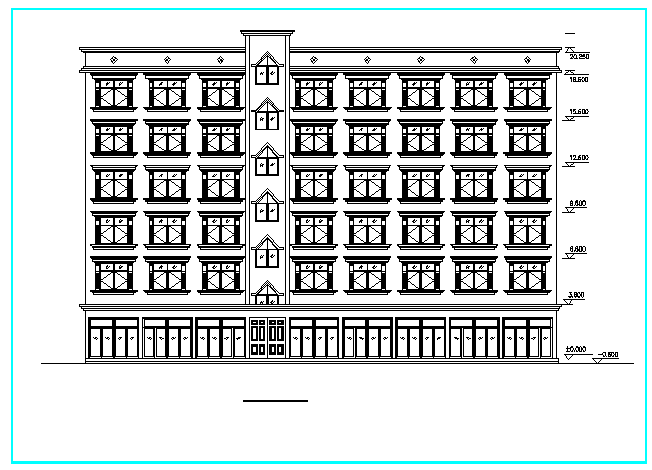 【安徽】某六层商住楼结构设计施工图纸