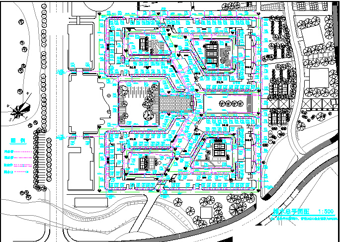 【西安市】西安交大新校区总平面规划设计图_图1