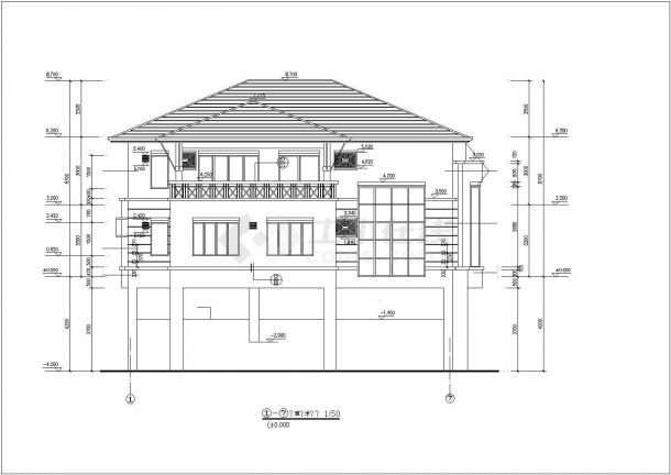 【宿迁】某别墅全套建筑设计方案图-图二