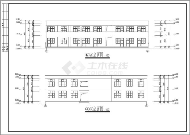 【丽水市】某小学教学楼建筑施工设计图-图二