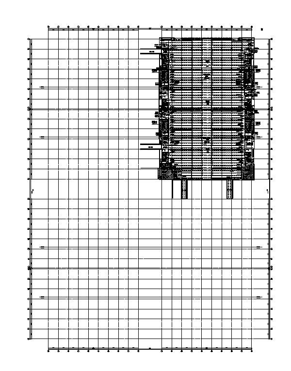 工业厂房-电气-生产用房(大)13二层-照明平面图_图1