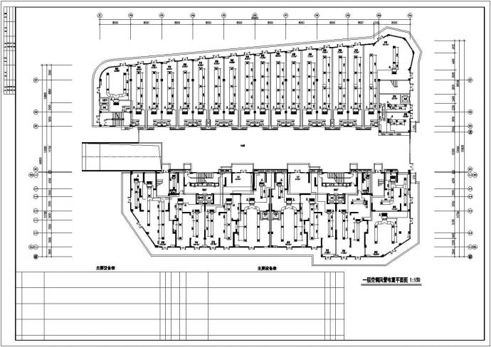 【湖北】大型商业广场暖通空调系统设计施工图（五大分区）_图1