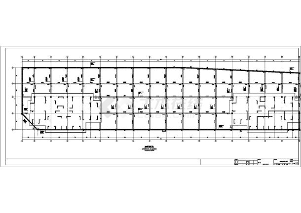 容纳97辆地下一层框架结构停车库结构施工图（含建筑图）-图一