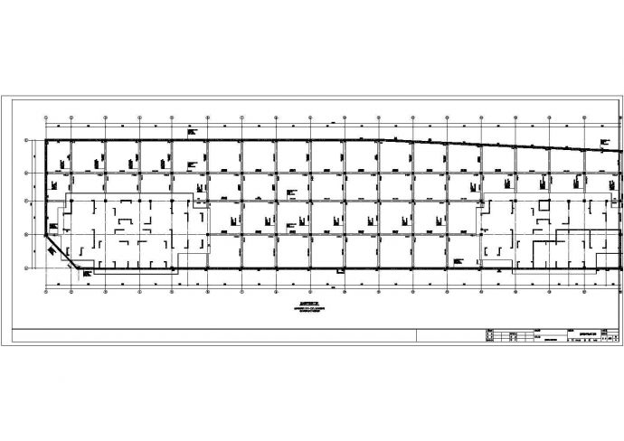 容纳97辆地下一层框架结构停车库结构施工图（含建筑图）_图1