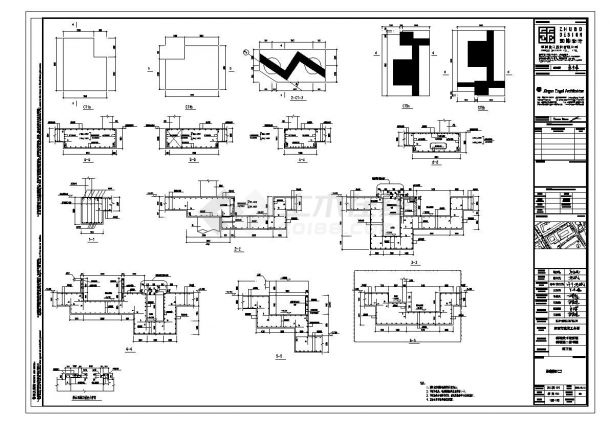 深圳美术馆 图书馆项目全套建筑施工图-结构地下室-图二