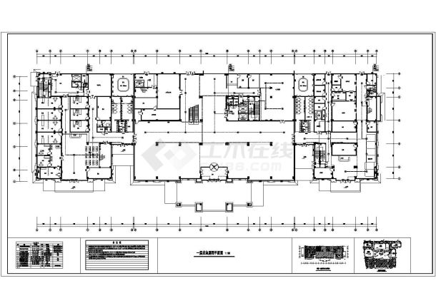 【山东】市中心医院门诊大楼电气施工图（甲级设计院）-图一