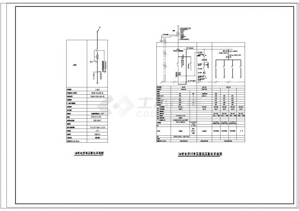 【乐山】某大型住宅小区高低压配电系统图（甲级院设计）-图二