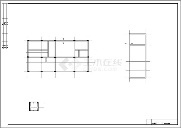 北京新农村改造钢框架欧式别墅建筑、结构施工图-图二