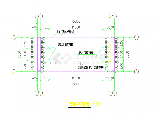  CAD Drawing of Exterior Facade Renovation Project of Park Area of Guangdong Local Affairs Office - Figure 1
