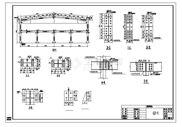 某二层全钢结构超市设计图-图二