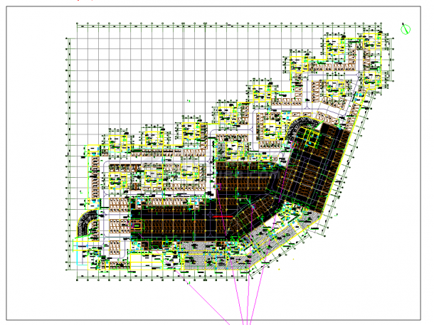 某地湿地旅游设施项目建筑2地下室建施CAD图纸-图二