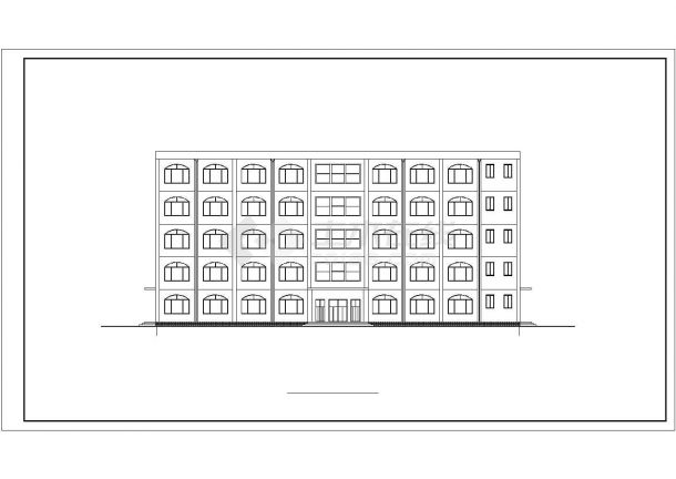 某五层大学办公楼建筑扩初图（毕业设计）-图二