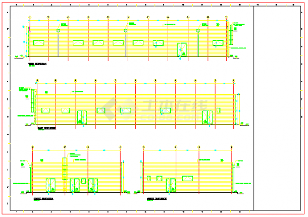【约旦】某变电站控制楼建筑施工图（英文图纸）-图二