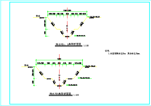 排水闸设计图纸（闸门设计图纸共7张）