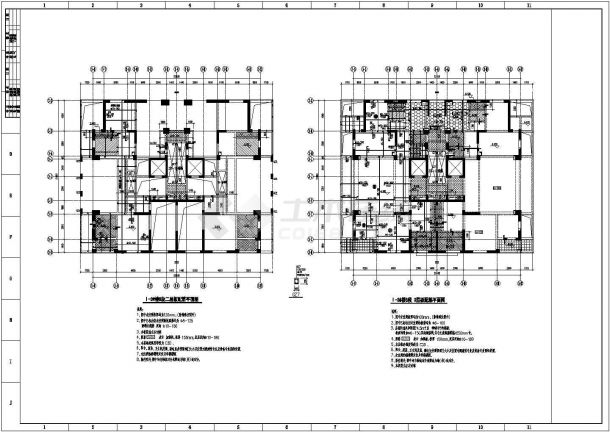 31层剪力墙结构住宅楼结构施工图-图二