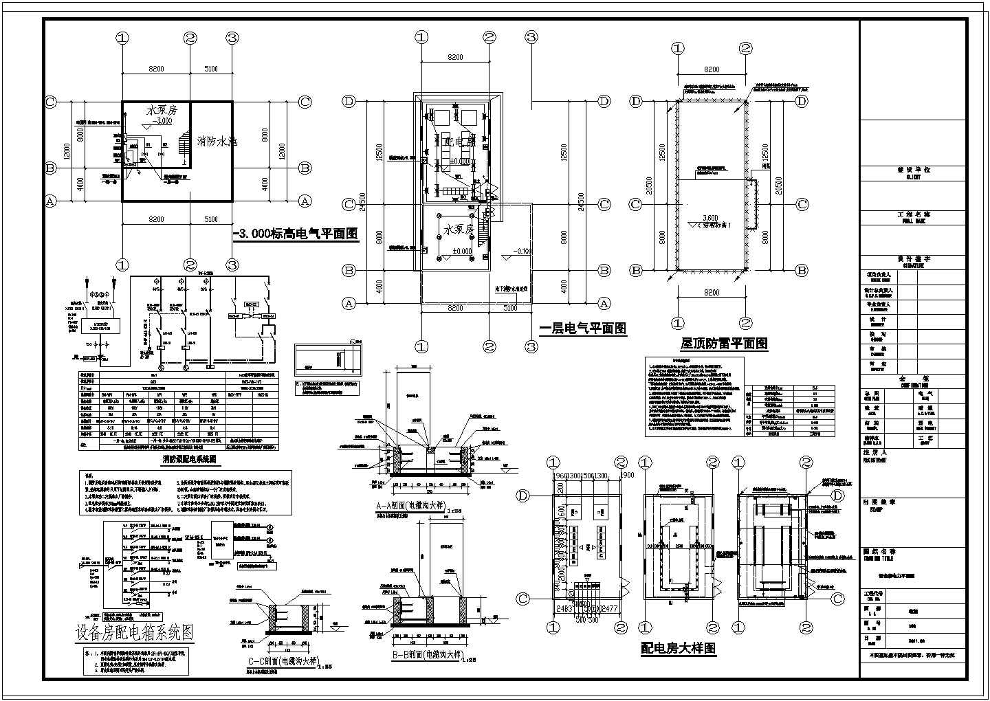 【湖南】室内体育馆完整电气施工图纸
