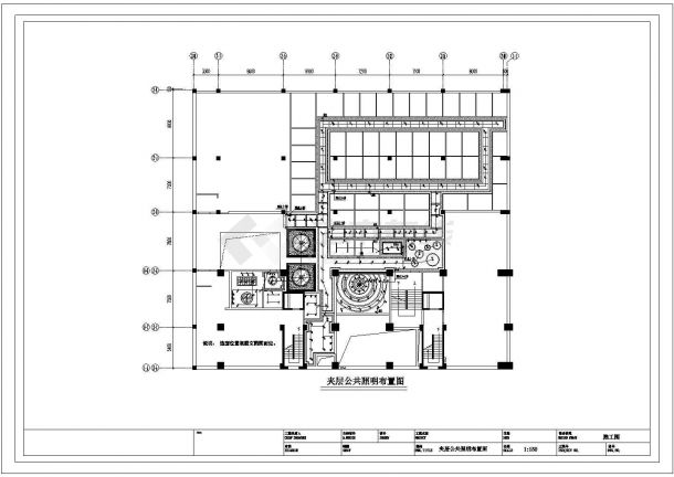 【张家港】某洗浴中心强电CAD施工图-图一