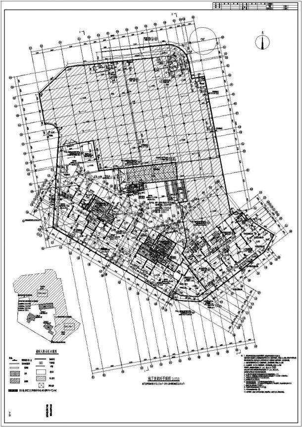 地下室人防建筑剖面参考图-图二