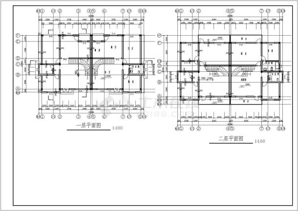 【青岛】某小区两套别墅建筑设计施工图-图二