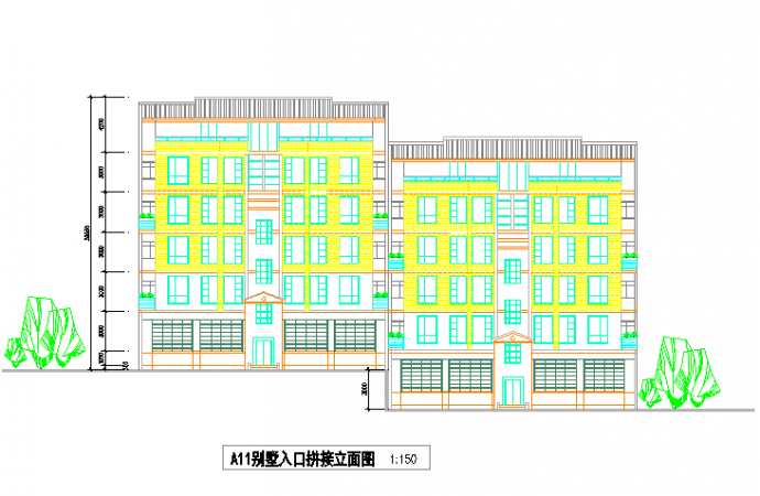 【湖南】某地别墅建筑方案设计图纸_图1