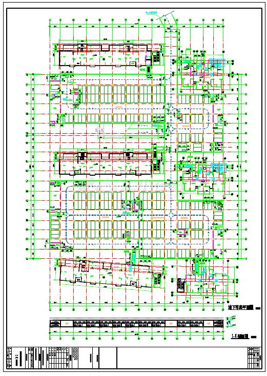 321个车位地下一层框架结构车库结构施工图（含建筑图）-图二