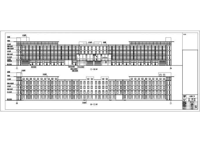 某五层工业园厂房建筑设计图（长161.3米 宽27.5米）_图1