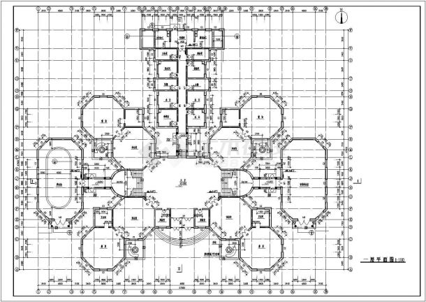 【曲阜市】某幼儿园建筑施工设计图-图一