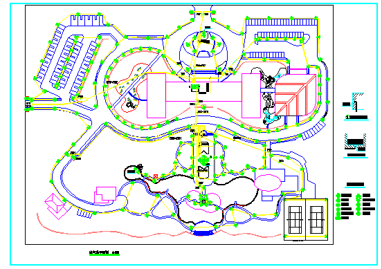 某地小型宾馆环境景观电气设计图纸_图1