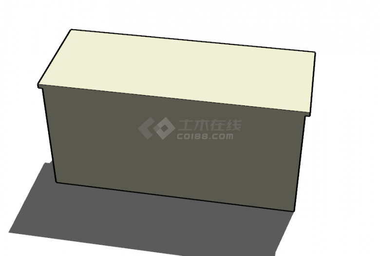 现代新中式木制多抽屉柜子办公式su模型-图二