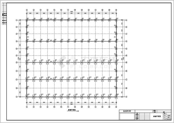 【黄山】某单层钢结构厂房建筑结构施工图-图二
