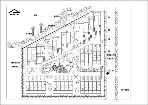 拼联式农民公寓建筑设计方案图（带设计说明）-图一
