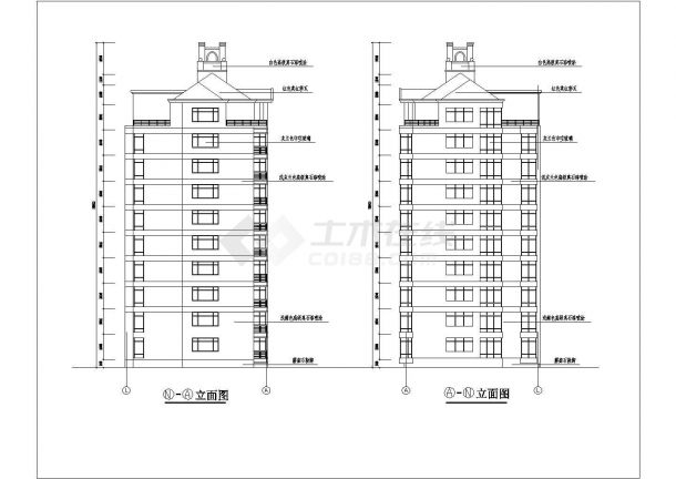 3栋小高层住宅建筑扩初设计方案图-图二