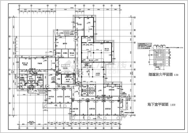 【天津市】某接待中心总建筑设计图-图二
