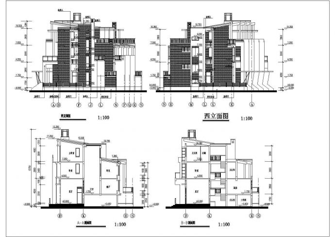 【上海市】某地多层排房样板建筑图_图1
