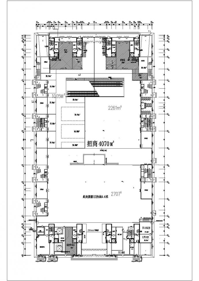 【沈阳市】某商场平面规划施工设计图_图1